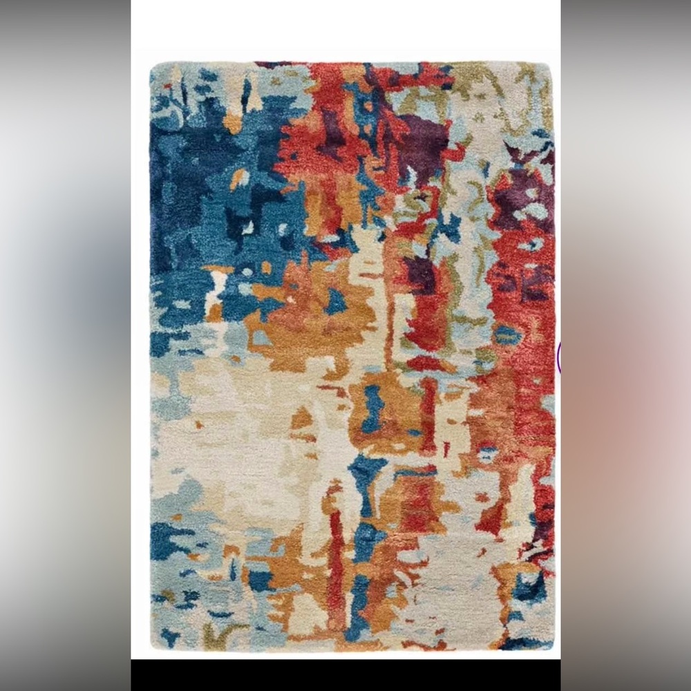 Abstract Multicolor Area Rug